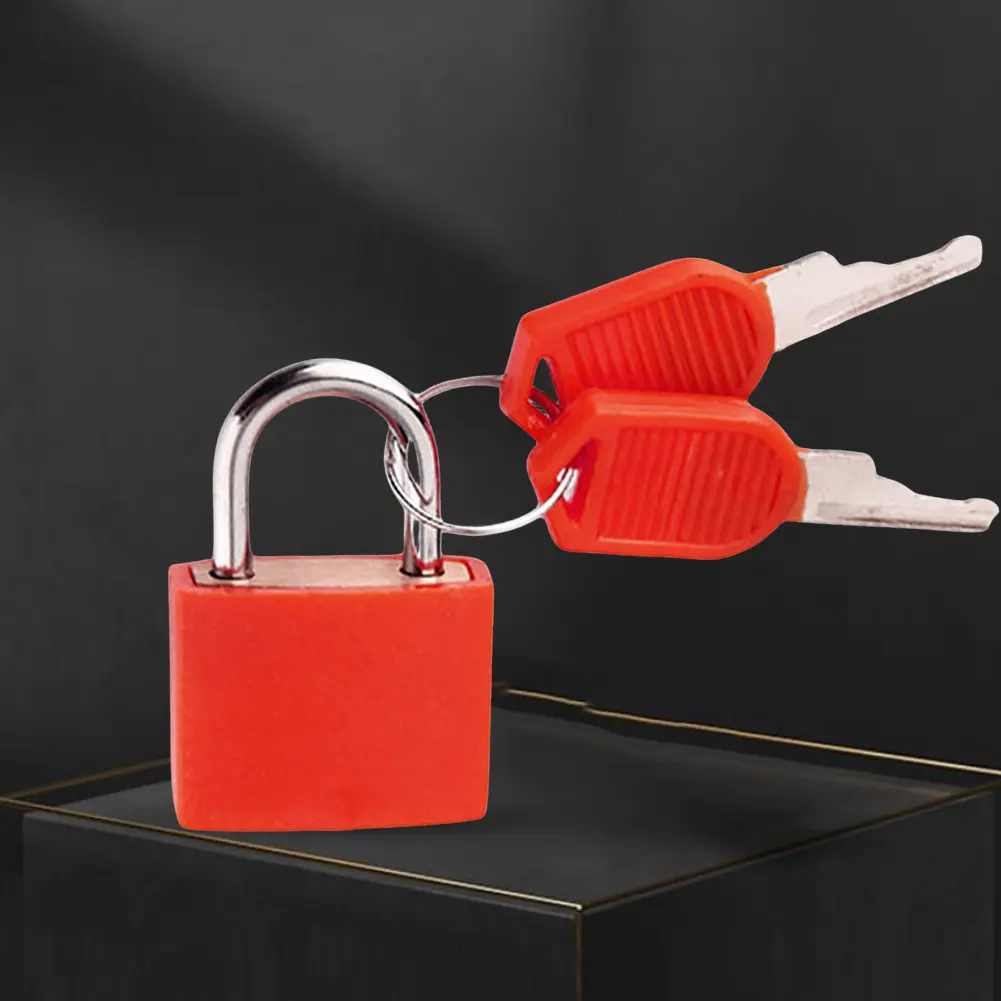 8pcs Baggage Lock Zinc Alloy Colorful Travel Anti-Theft Lock Plastic Case Drawer Luggage Padlock for School Dormitory Gym Locker
