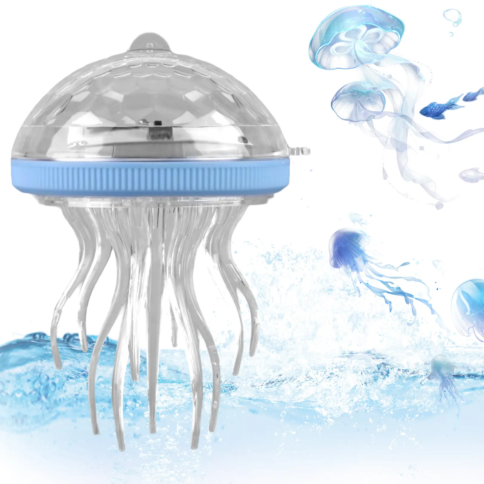 Solar Floating Pool Light Dynamic RGB Color Changing Rechargeable Hanging Light Waterproof Dimmable Night Light for Bathtub Pool