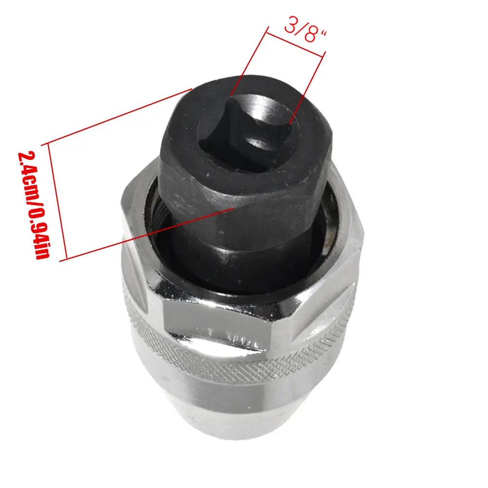 Damaged Bolt Remover 3/8inch Screw Bolt Removal Tool Removes 1/4-Inch To 1/2-Inch Stud Used with Impact/Ratchet Wrench Hand Tool