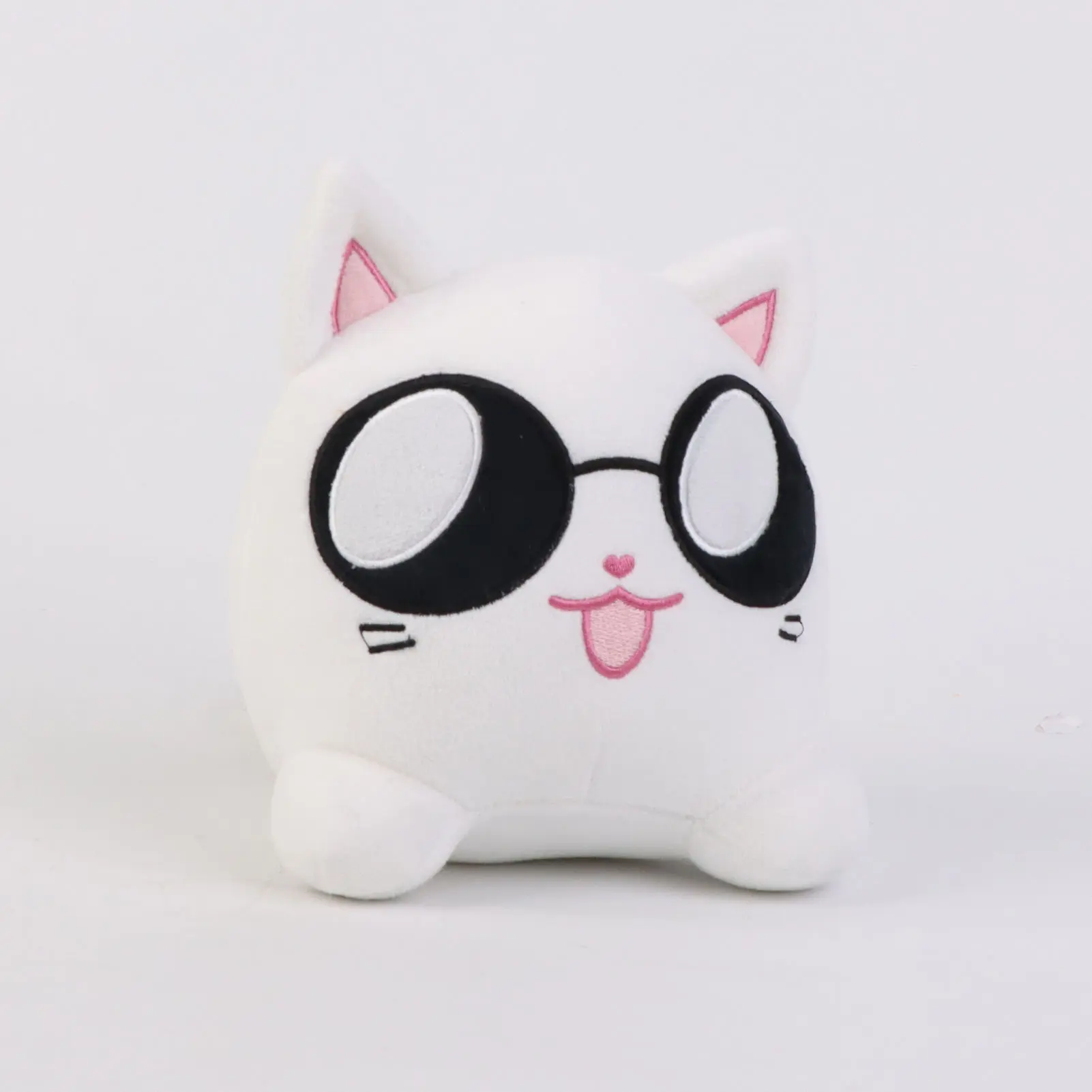6.69inch Gojo and Geto Plush Toys Plush Cat Toy Soft Stuffed Plush Animal Toys Black Cat White Cat Plush Doll Birthday Gift