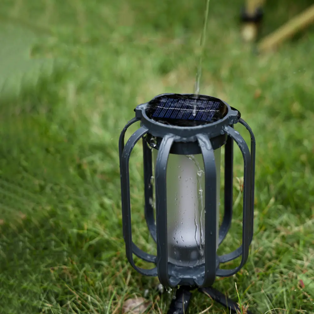 Solar LED Portable Landscape Light Waterproof Outdoor Hanging Lights Courtyard Antique Lamp for Yard Garden Patio Porch Decor