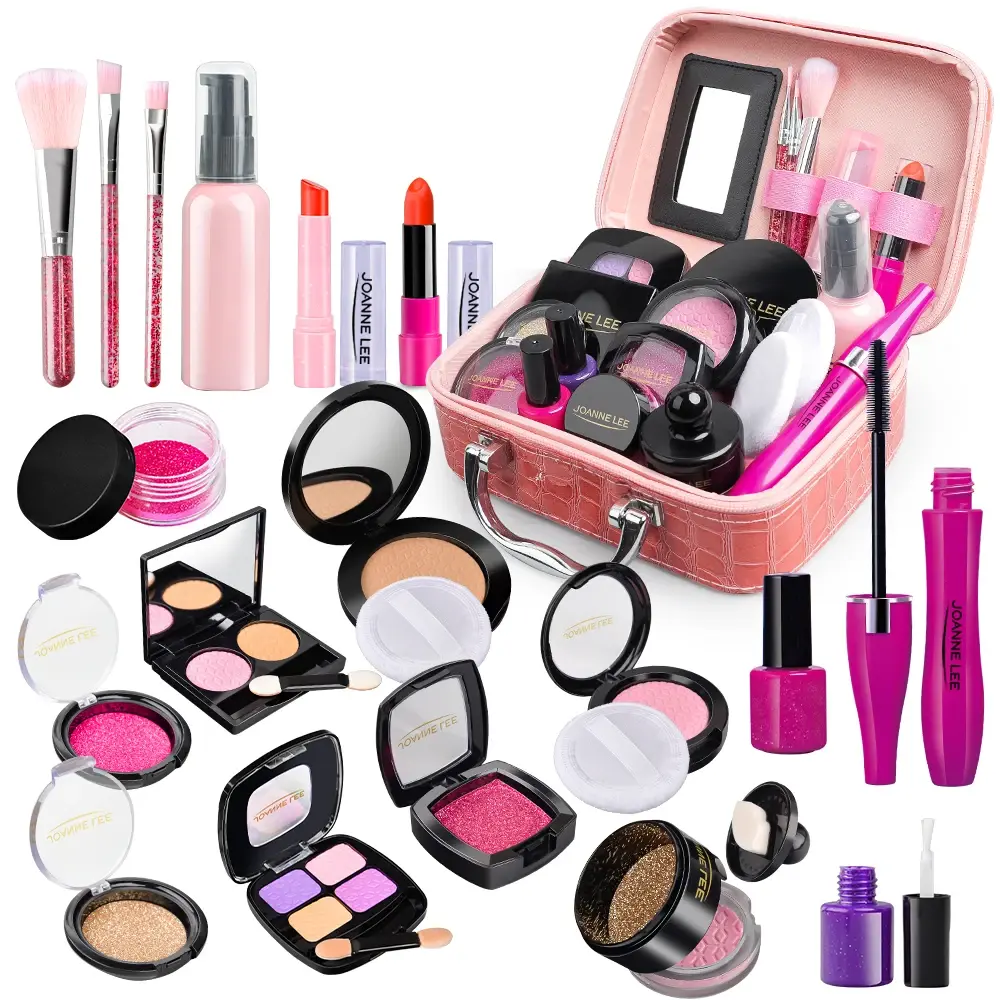 Kids Toys Simulation Cosmetics Set Pretend Makeup Toys Girls Play House Simulation Make up Educational Toys for Girls Fun Game