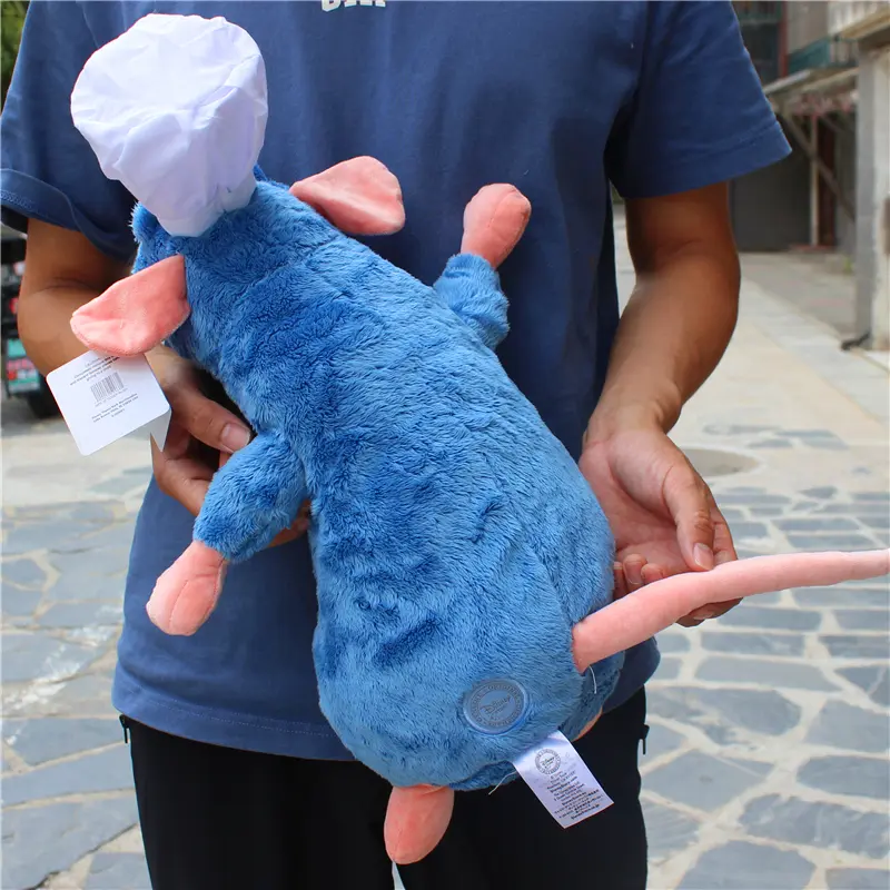 Disney 45cm Ratatouille Remy Bread Hat Mouse Plush Toys Stuffed Plushie Animals Children Boy Birthday Gifts stuffed animal dolls