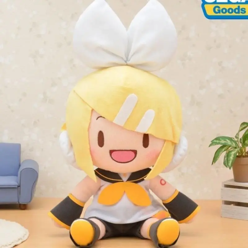 Plush Doll Hatsune Miku Anime Decorate Ragdoll Stuffed Animals Portable Girl Gift Toy Figures Rin Kagamine Len Kagamine Cute