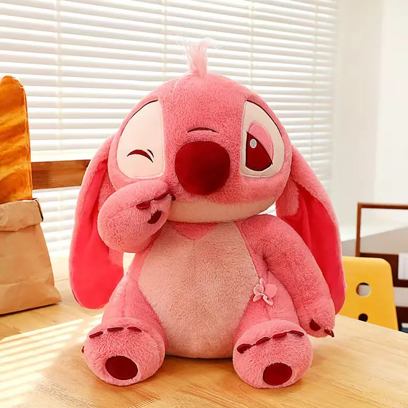 30-90CM New Disney Lilo & Stitch Sakura Doll Cartoon Angel Plush Toy Cute Anime Soft Stuffed Kawaii Children's Birthday Gift