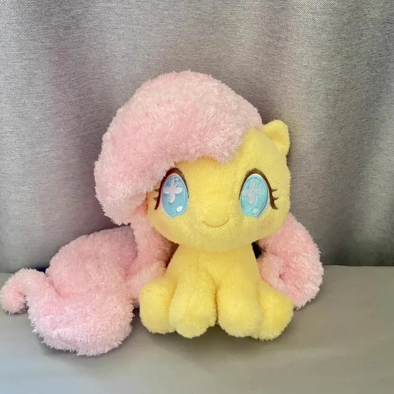 New Genuine My Little Pony 2024 New Sitting Doll Toys Fluttershy Applejack Twilight Sparkle Pinkie Pie Soft Pillow Gift Model