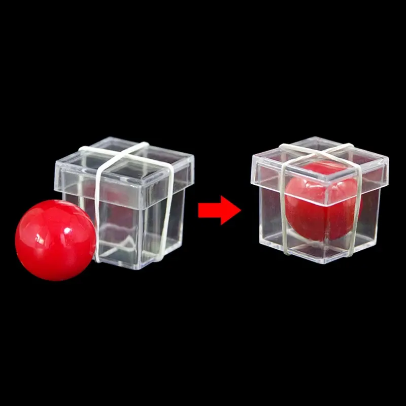 Classic Magic Toy Magical Ball into Box Space Shift Magic Props Novelty Gag for Kids Adult Close-up Trick Prop Magic Kit