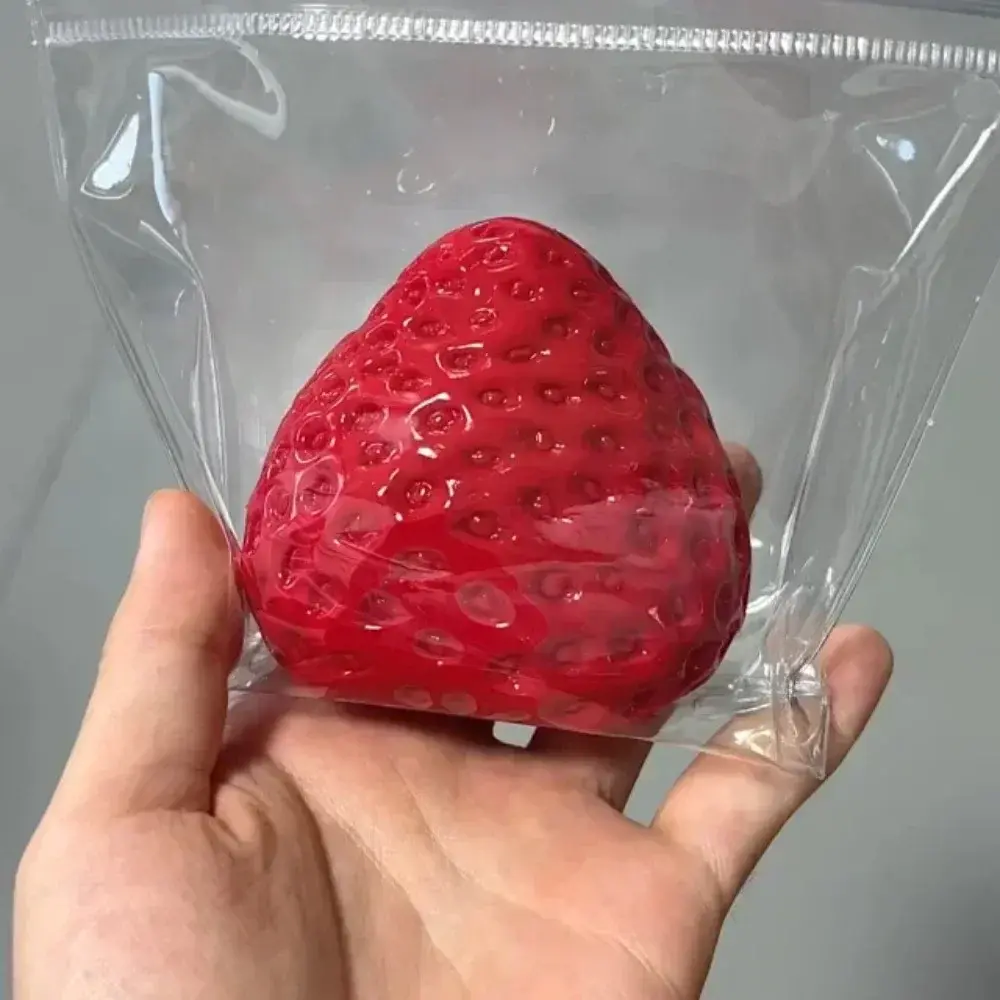 Toy Strawberry Taba Squishy Fidget Toy - Slow Rebound Stress Relief Toy for Children Best and Party Favors Squeeze Beauty Gift