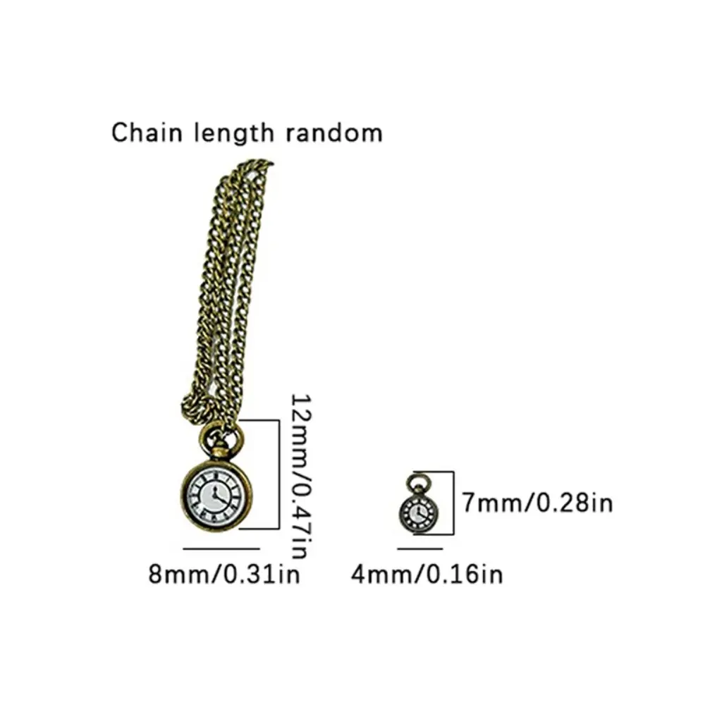 1Pc ob11 Miniature Toy Mini Necklace Pocket Watch for Doll 1/6  Figure Doll Accessories Dollhouse Decoration
