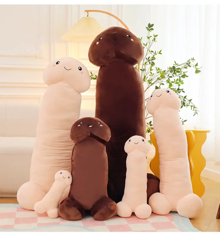Trick Penis Simulation Plush Toy Boy Dick Plushie Real-life Penis Plush Hug Pillow Stuffed Sexy Interesting Gifts For Girlfriend