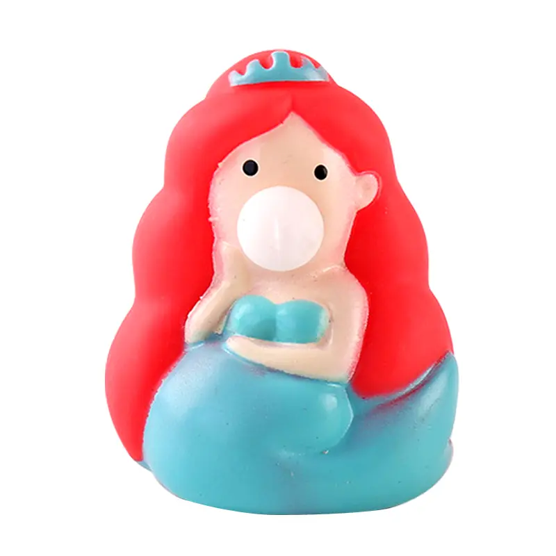 Animal Cute Anti-Stress Ball Decompression Bubble Mermaid Toys Soft Sticky Squishi Stress Relief Toys Funny Gift J100