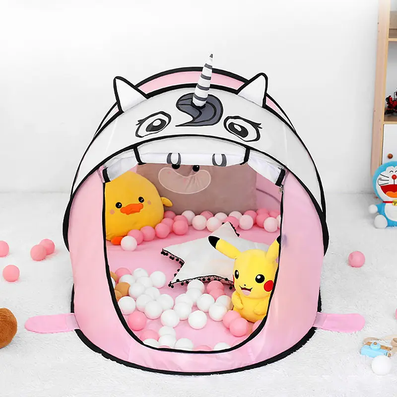 New Portable Tiger Kids' Tent Cartoon Animal Children Play House Outdoors Pop-Up Toy Tent Indoor Net Baby Ball Pit Pool Dropship