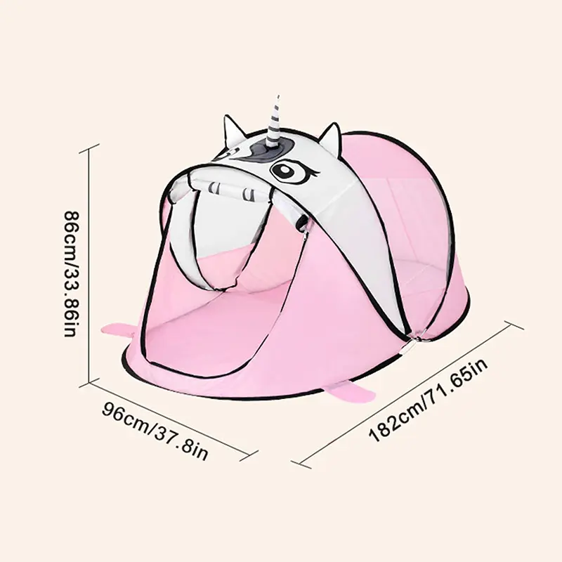 New Portable Tiger Kids' Tent Cartoon Animal Children Play House Outdoors Pop-Up Toy Tent Indoor Net Baby Ball Pit Pool Dropship