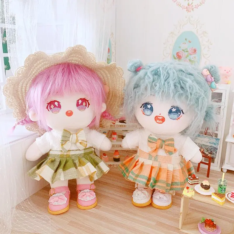 Mini Plush Doll Accessories for 20cm Korea Kpop EXO Idol Dolls Canvas Shoes Leather Shoes Glasses Camera Toy Fans Gift Collectio
