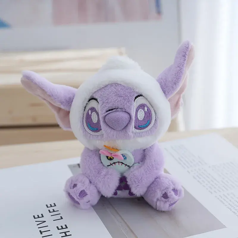 Disney Stitch Keychain Plush Toy Backpack Pendant Home Decoration Girls Toy Soft Stuffed Doll Boys Birthday Gifts