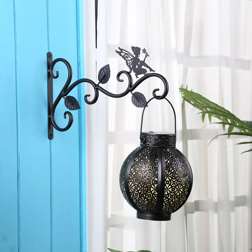 Curved Plant Hanger 11.8inch Hanging Plant Bracket Iron Decorative Wall Hanger Hooks for Indoor Outdoor for Bird Feeder Lanterns