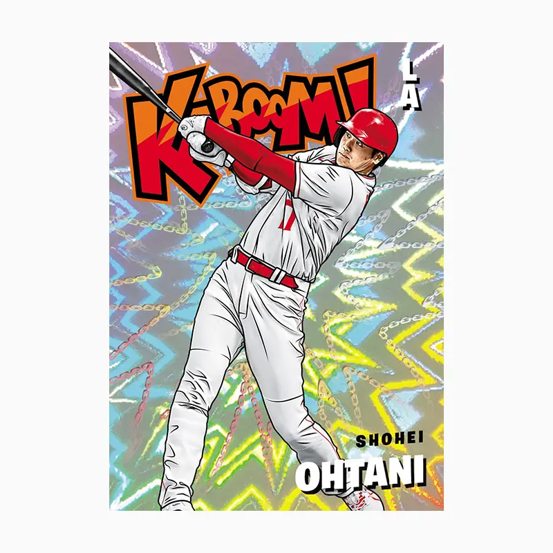 Panini 2021 Prizm Kaboom Shohei Ohtani Mike Trout Aaron Judge Diy Homemade Baseball Star Trading Cards Birthday Gift Collection