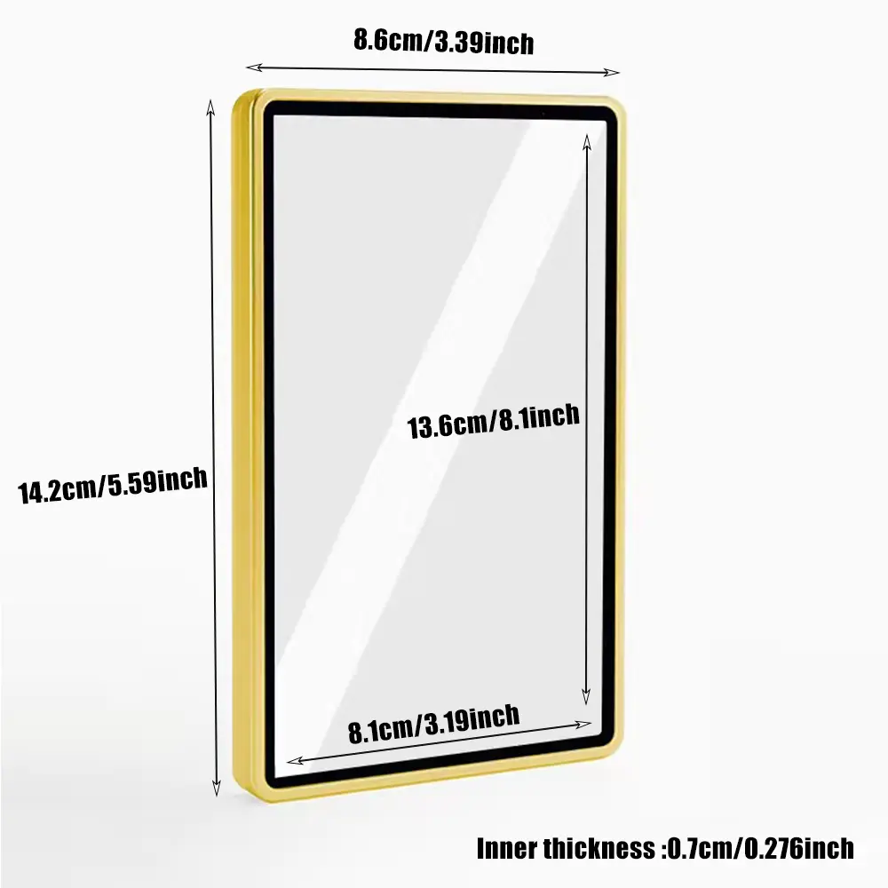 Multicolor Gradient Color Aluminum Alloy Trading Card Protect Holder, Metal Case For 35PT PSA CGC Graded Card