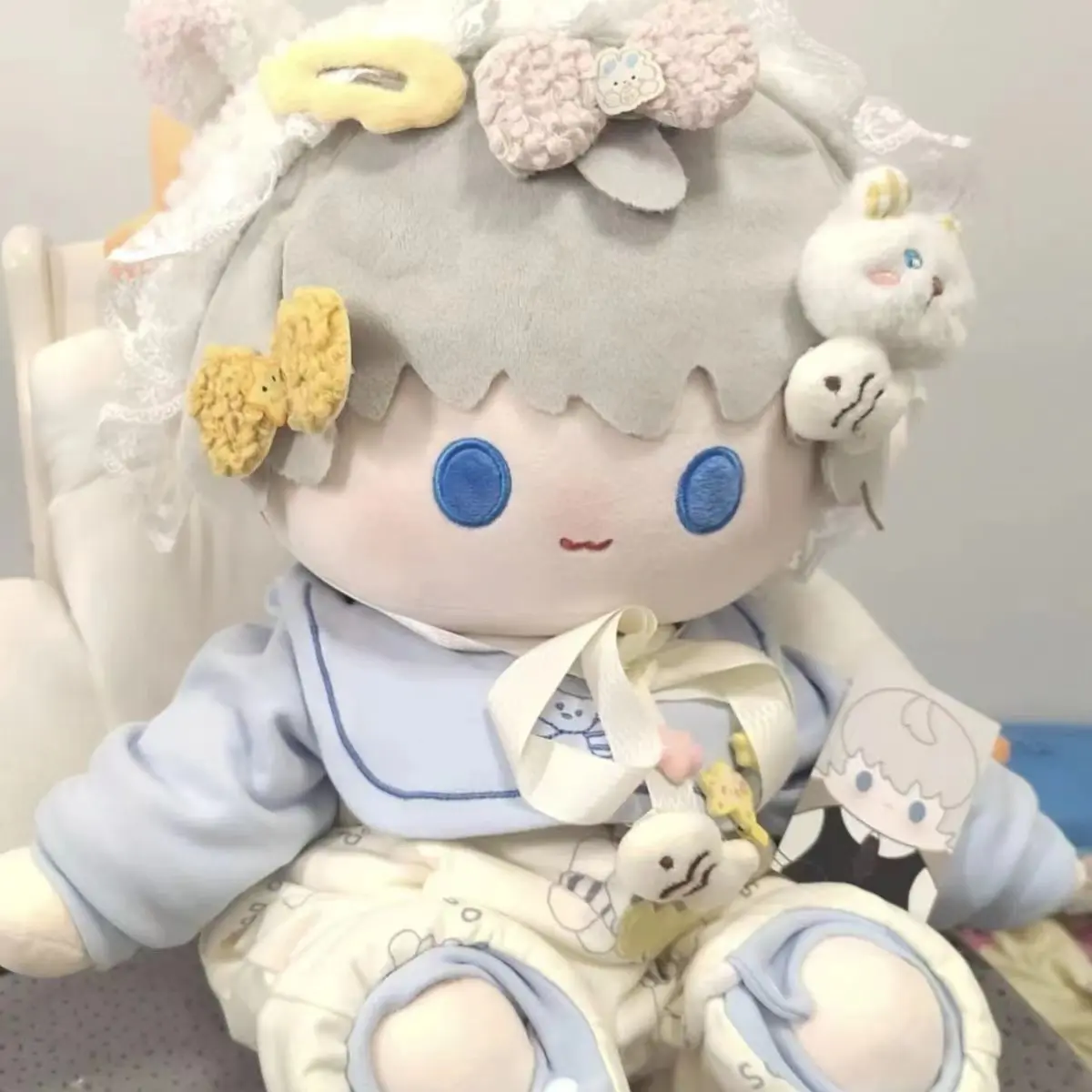 In Stock! 40cm Dress-up Plush Sitting Posture Doll Toys Game Love And Deepspace Qi Yu Shen Xinghui Li Shen Cartoon Stuffed Gifts