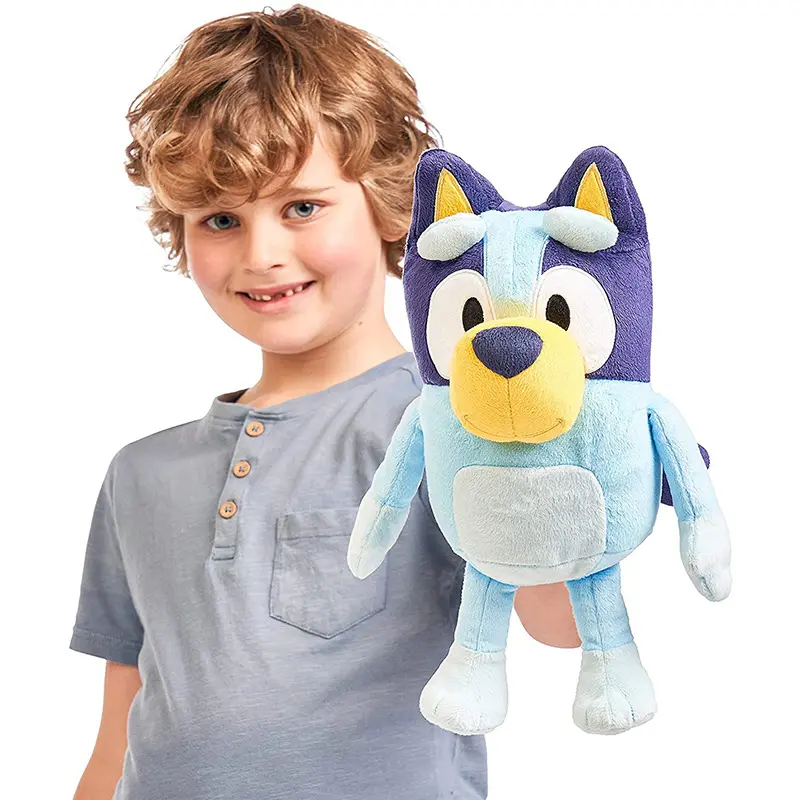 30cm Bluey Talking Bingo Dog Music Stuffed Plush Toys Doll Cartoon Anime Figure Cute Animal Sing Dog Kid Christmas Birthday Gift