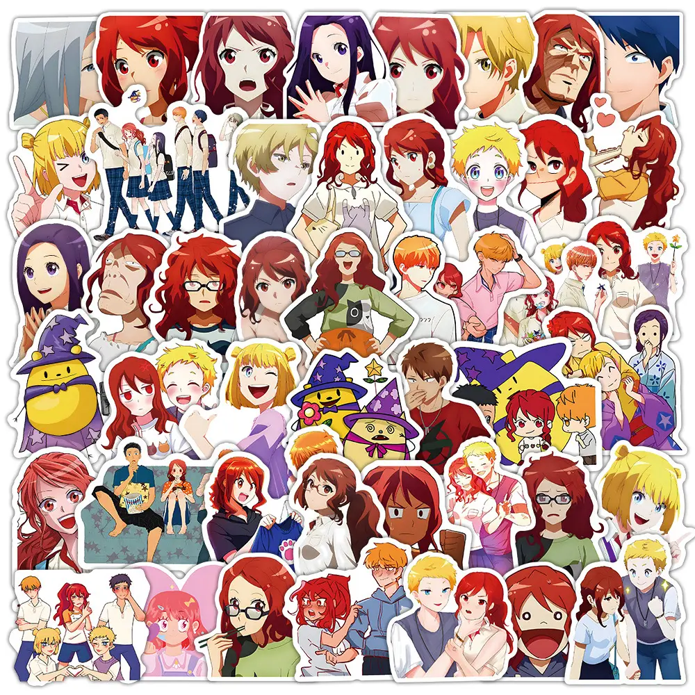 50pcs Cartoon Romantic Killer Anime Stickers Cool Decals Laptop Suitcase Phone Notebook Decoration Sticker Kids Classics Toys