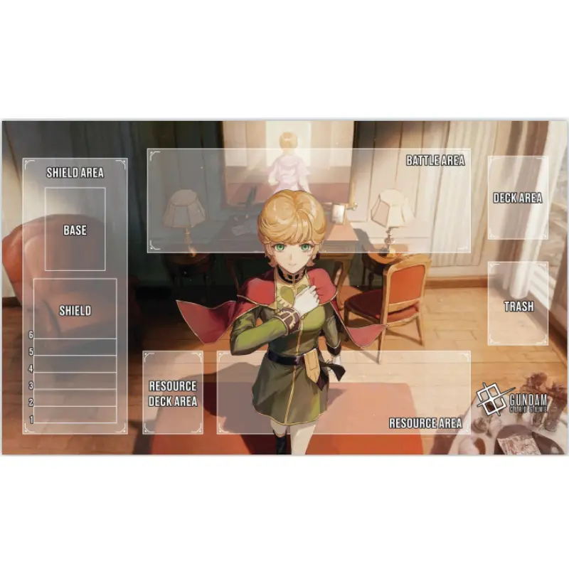 600*350*2mm BANDAI Anime Gundam Game Card GCG DIY Playmat Freedom Lacus Clyne Suletta Mercury Collection Gift Toys