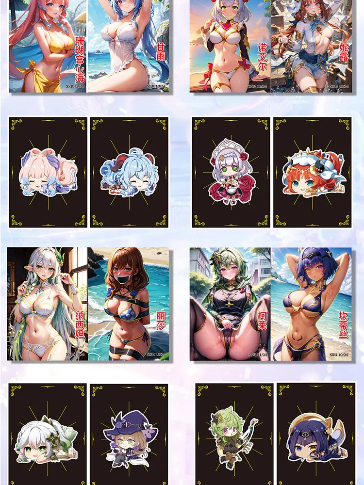 New A4 Size Goddess Story Card "Unparalleled Beauty" Hobby Waifu Collection Card Doujin Booster Box Toys Board Gifts