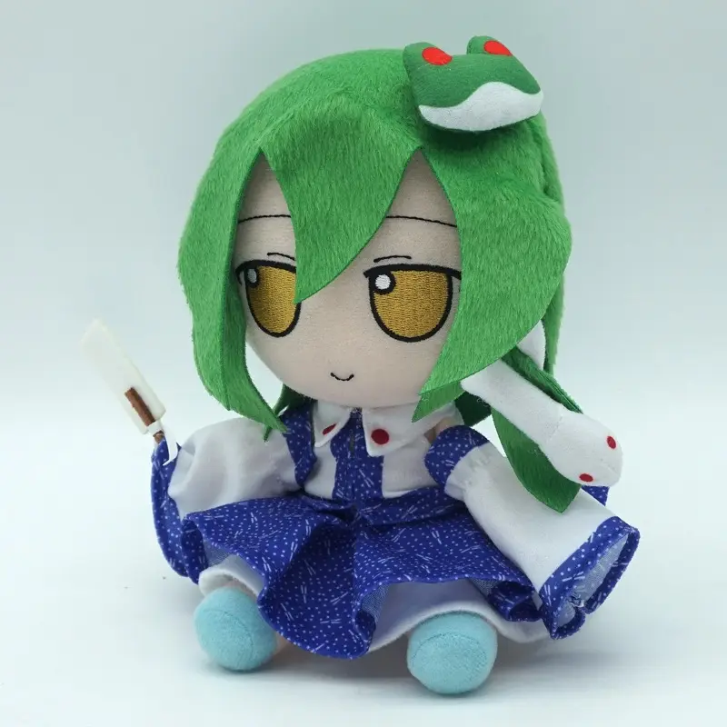 New 20cm TouHou Project kochiya Sanae Plush Toys Soft Stuffed Animal Fumo Cosplay Dolls For Kid Birthday Christmas Gift