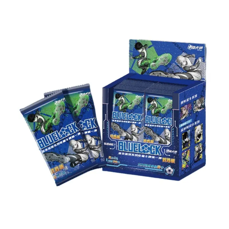New Blue Lock Card Blue Restricted Area Silk Teacher Rin Bee Music Back Nagi Makoto Shiro Guangu Anime Collection Card Toys Gift