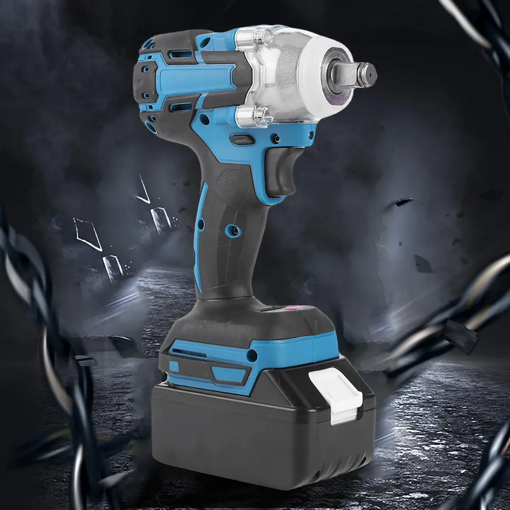 For 21V Makita Battery 520Nm Cordless Impact Wrench W/ Battery and Charge Brushless Electric Wrench Hand Drill Socket Power Tool