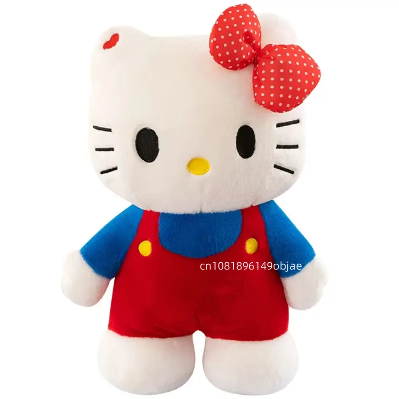 80CM Large Big Size New Sanrio Hello Kitty Kawaii Plush Doll Cartoon Stuffed Animal Toy Kawaii Room Pillow Children Holiday Gift