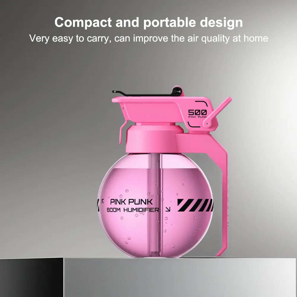 2025 Grenade Air Diffuser Cyberpunk Decorative Essential Oil Aromatherapy Diffuser Creative Esports Gift for Bedroom Home Office