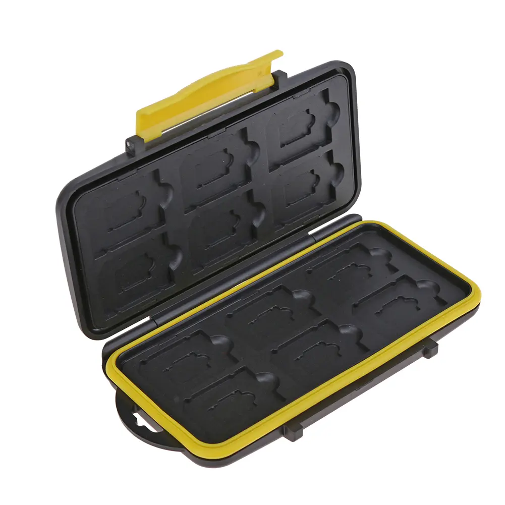 Multi-grid Memory Card Case Anti-Shock Water-Resistant Memory Card Case Protector Cover Large Capacity for ID Credit Card Holder