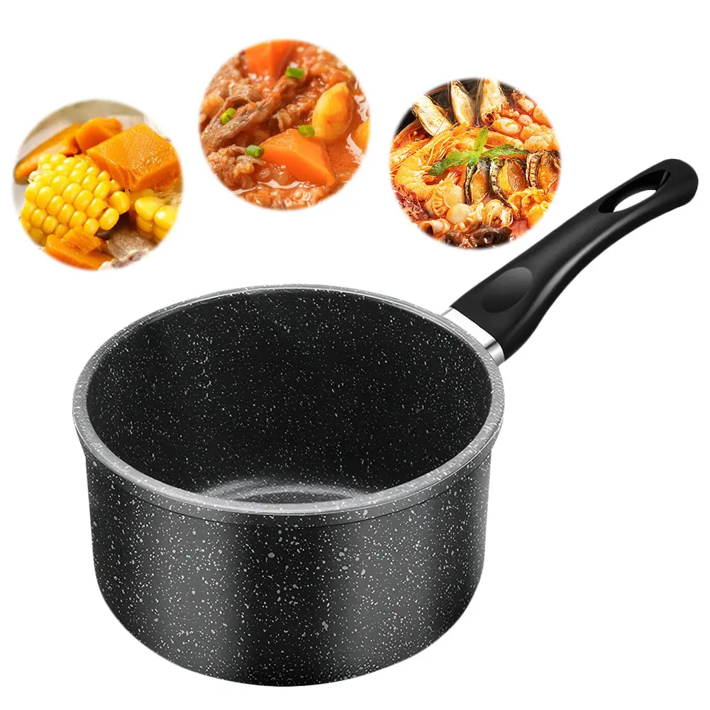16/18/20cm Saucepan Non-Stick Sauce Pan Induction Capable Sauce Pot for Cooking Spaghetti Warming Milk Boiling Soup