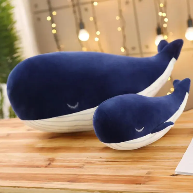 1pc 25CM Cartoon Super Soft Plush Toy Sea Animal Big Blue Whale Soft Toy Stuffed Animal Fish Lovely Children's Birthday Gift