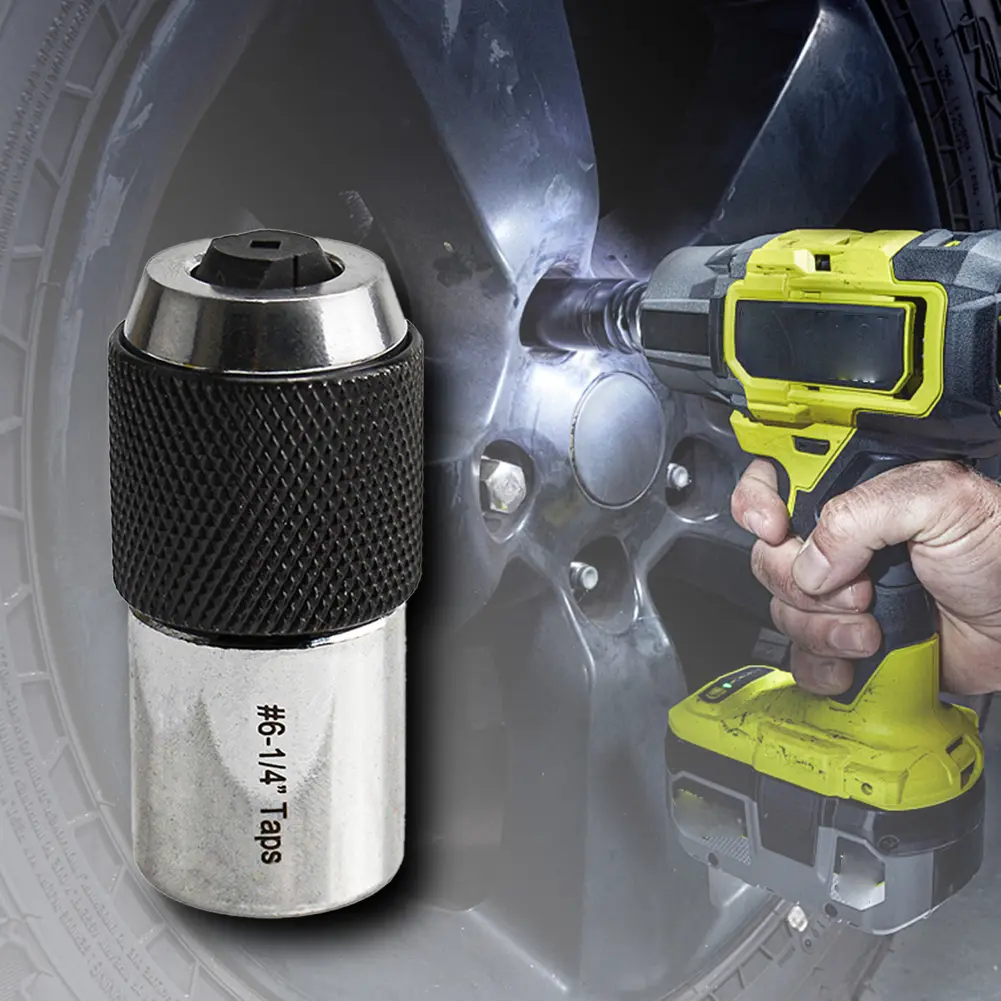 Adjustable Tap Socket #6-1/4inch 1/4inch-1/2inch Extraction Tool with Adjustable Jaws for Taps Reamers Screw Extractors