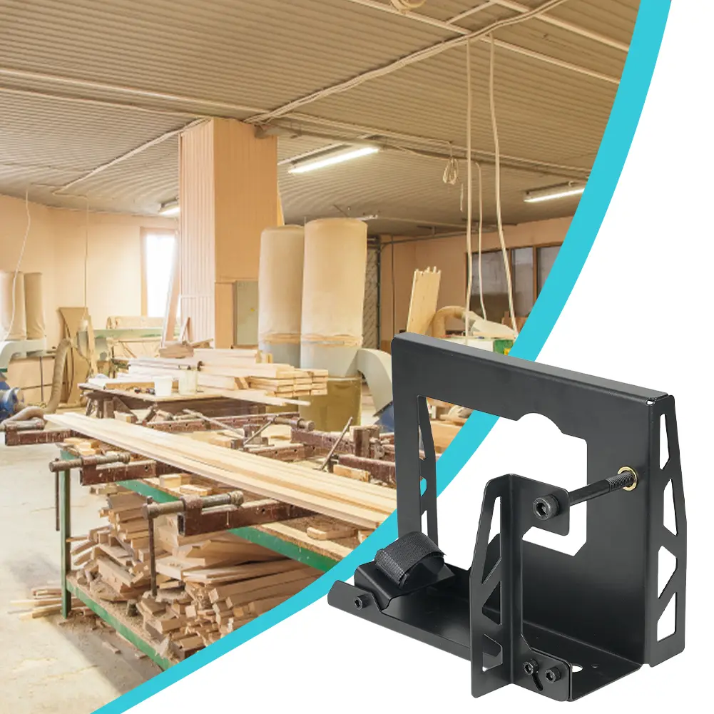 Flip Planer Stand Steel Woodworking Planing Support Practical Household Flip Mount Tool Rack