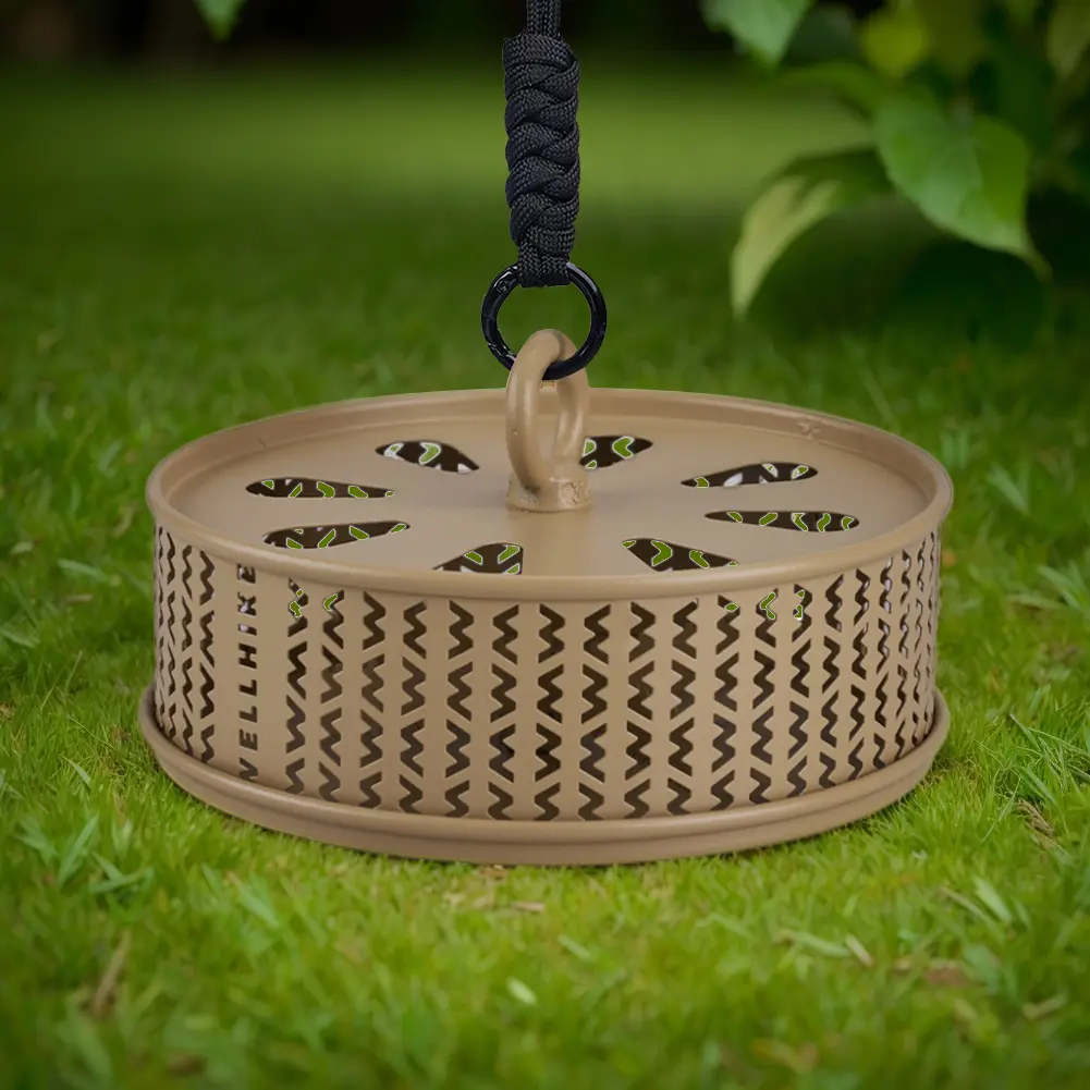 Hollow Mosquitoes Coil Tray with Cover Mosquito Repellent Incense Box Repellent Incense Coil Burner for Indoor Outdoor