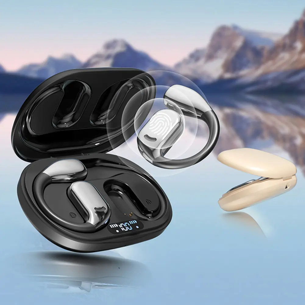 Language Translation Earbuds Bluetooth-Compatible 5.4 Translator Earbuds Long Battery Life Translation Earphones Touch Control