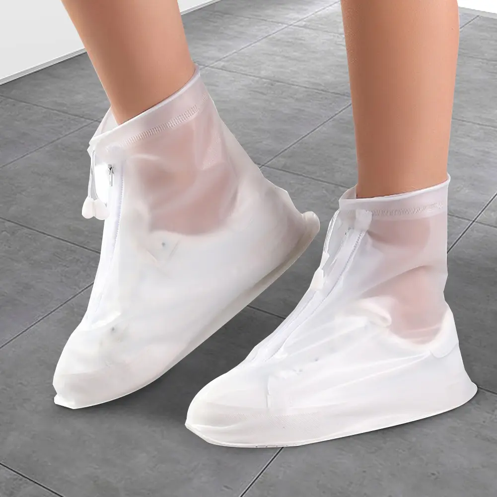 5 Pair Water Resistant Overshoes Non Slip Shoe Protectors Covers Adjustable Rain Boot Shoe Cover Drawstring for Men Women Kids