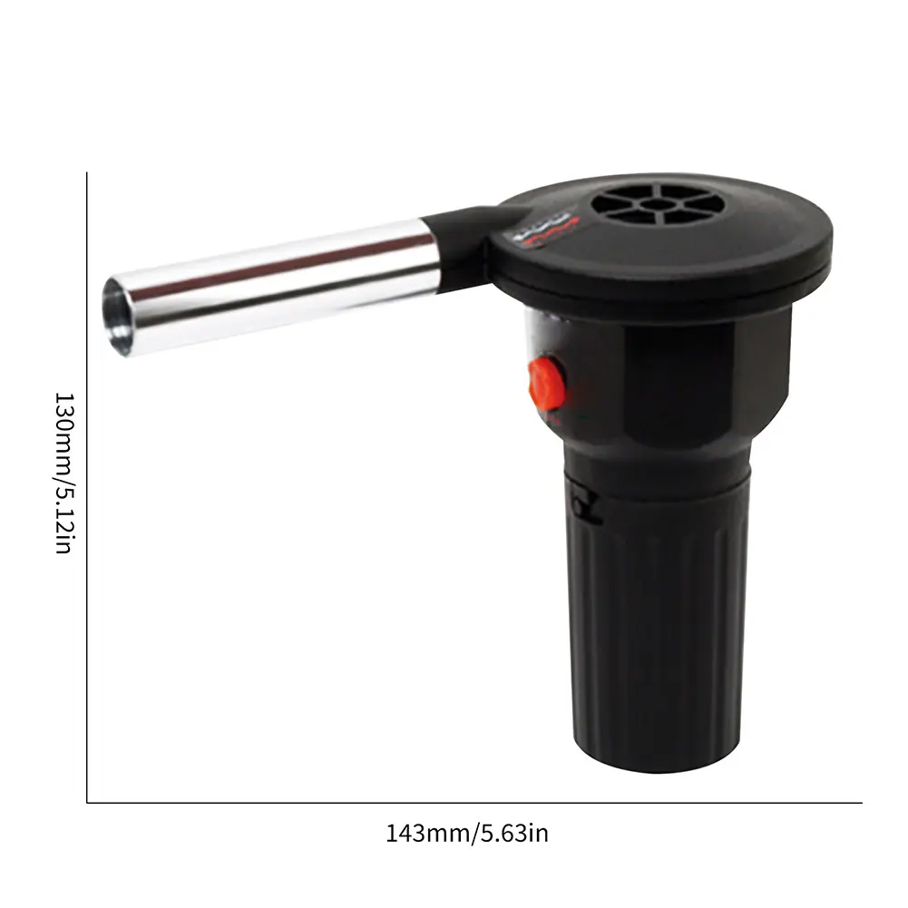 Outdoor Fan Air Blower Handheld Electric Blower Fan Grill Accessories Aluminum Alloy Kitchen Tool for Picnic Camping Cooking