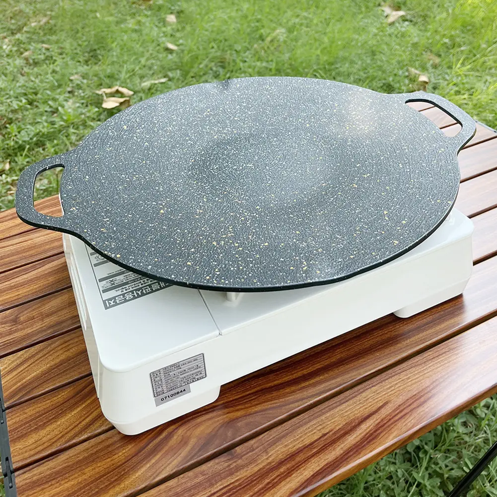 Baking Dishes Pans Non-stick Pancake Pan Multi-purpose Round for Outdoor Camping Kitchen Bakeware Household Tools