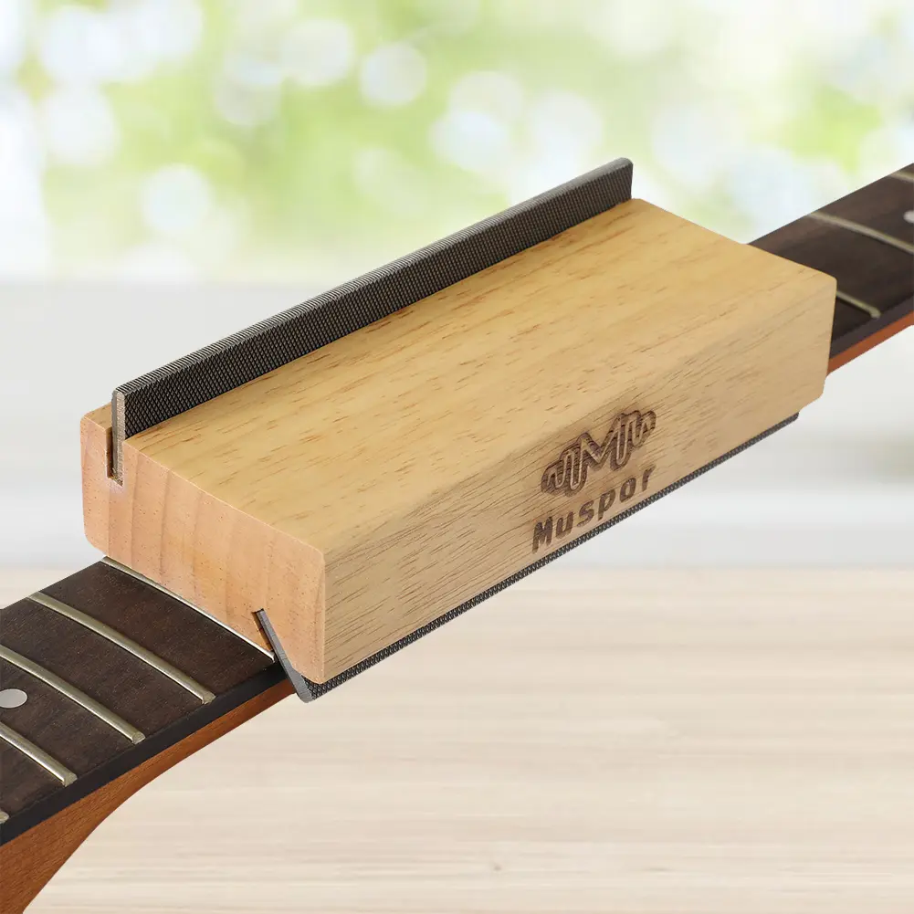 35/90 Degree Wooden Guitar Fret Crowning File Guitar Fret Crowning End Bevel File for Guitar Bass Fret End Dressing