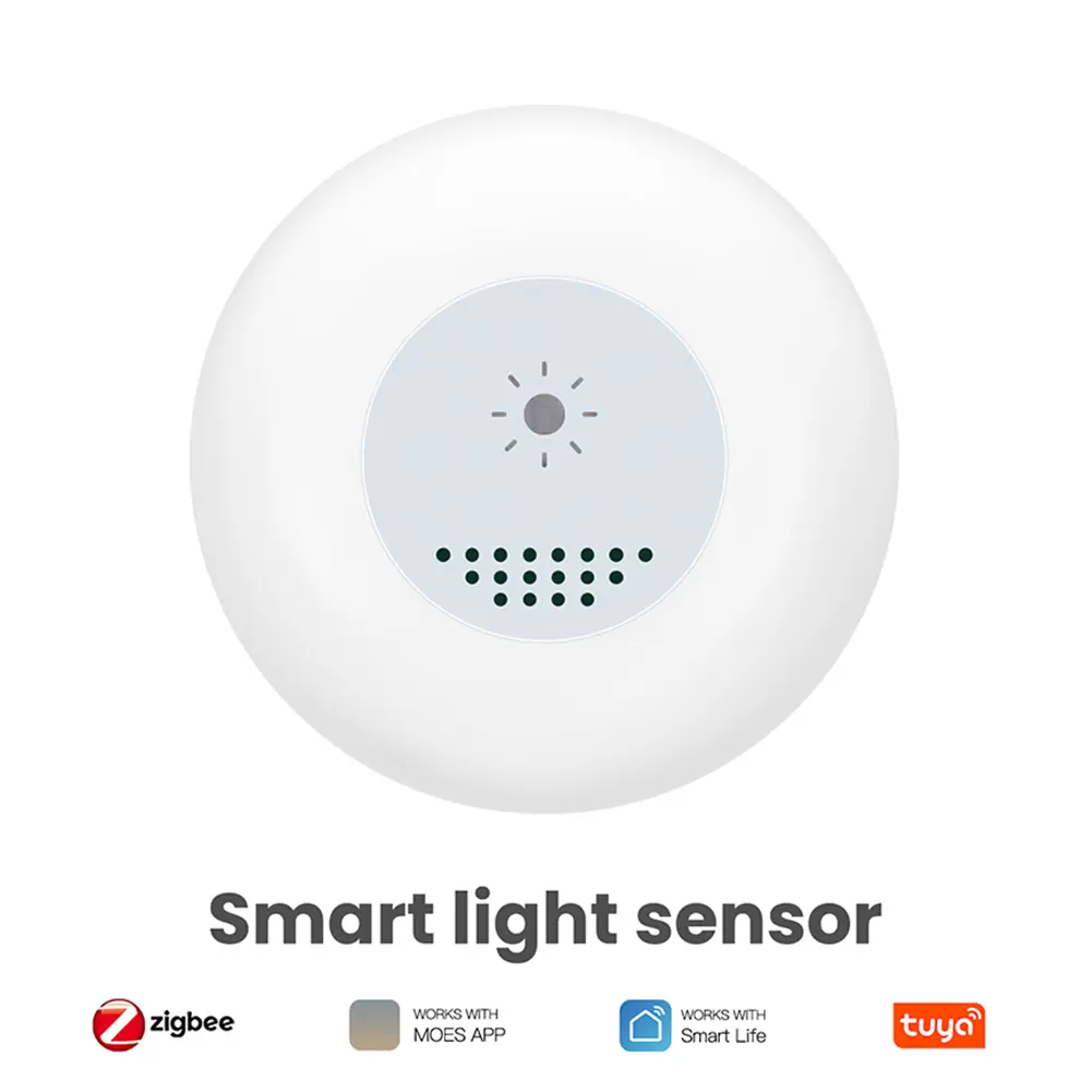 Tuya Zigbee Smart Light Sensor Luminance Sensor APP Control Brightness Sensor Illumination Brightness Detector