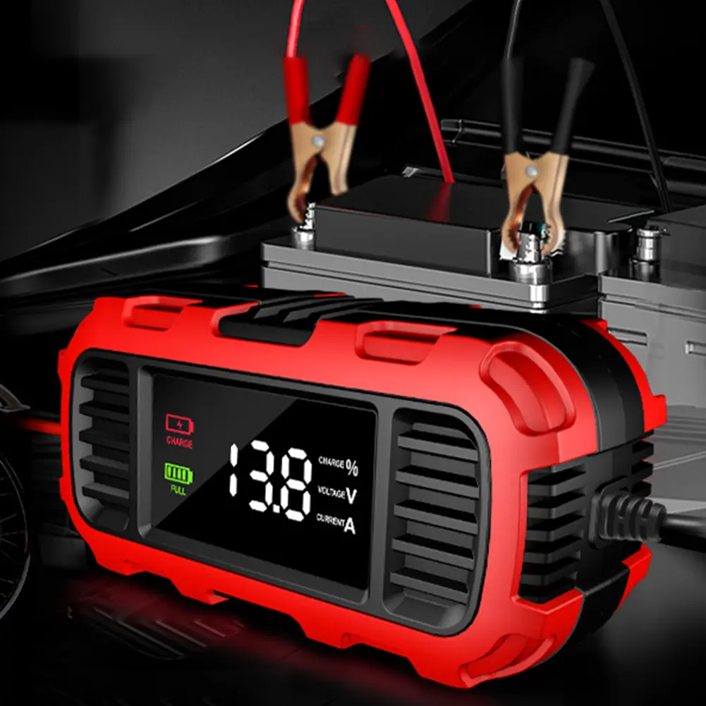 12V 2A Motorcycle Battery Charger Battery Trickle Charger Maintainer Fully Automatic Battery Charger for Motorcycle Batteries
