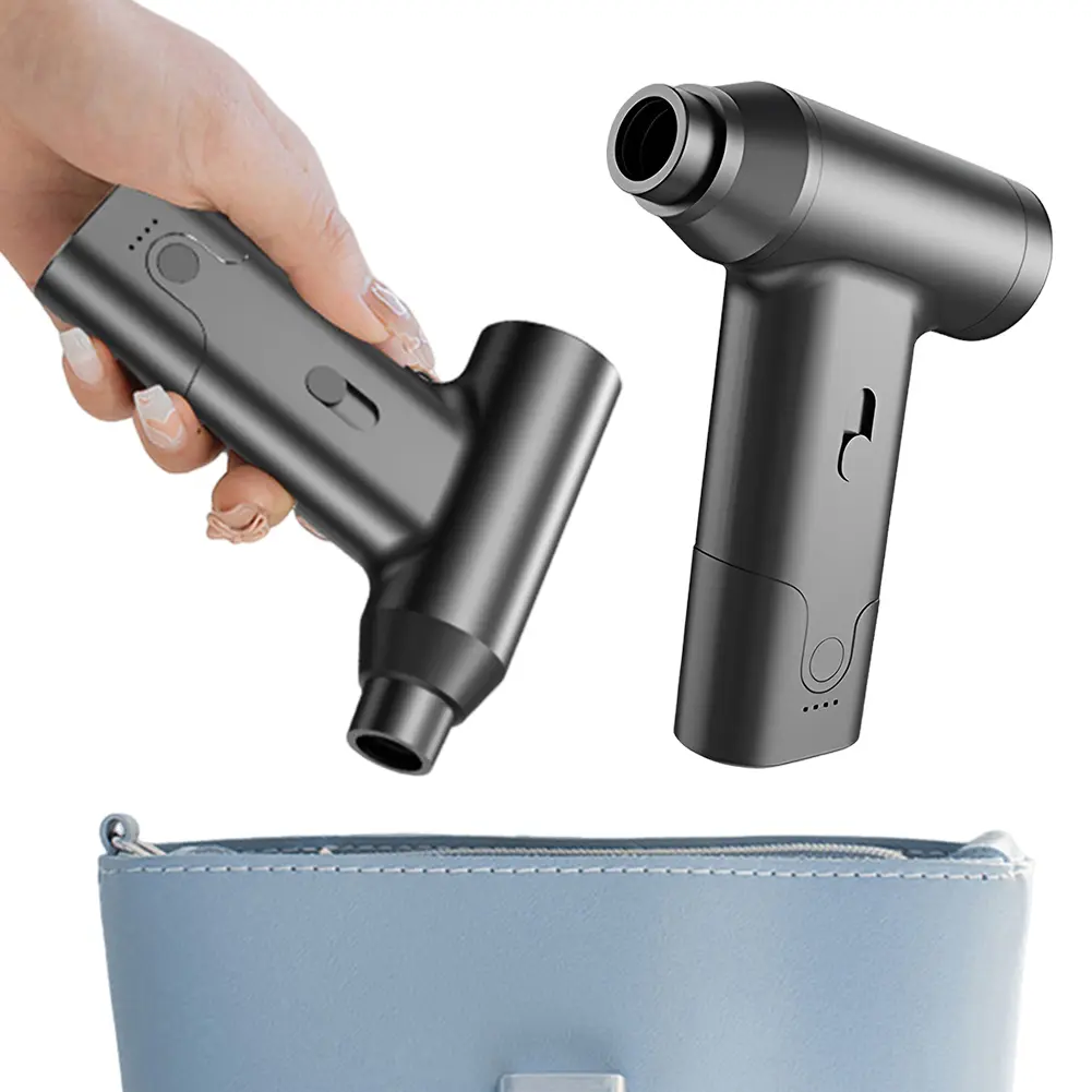 Compressed-Air Duster 110000 RPM Electric Duster Rechargeable 2 in 1 Air Blower & Vacuum Cleaner for Keyboard Computer Cleaning