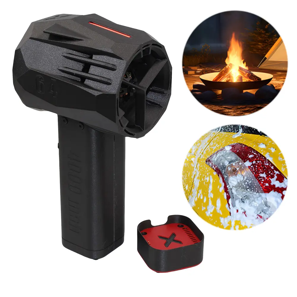 Handheld Turbo Jet Fan Brushless Motor Air Duster Instantaneous Thrust 1.5kg/s Mini Turbo Fan 750W for Home Outdoor Car Cleaning