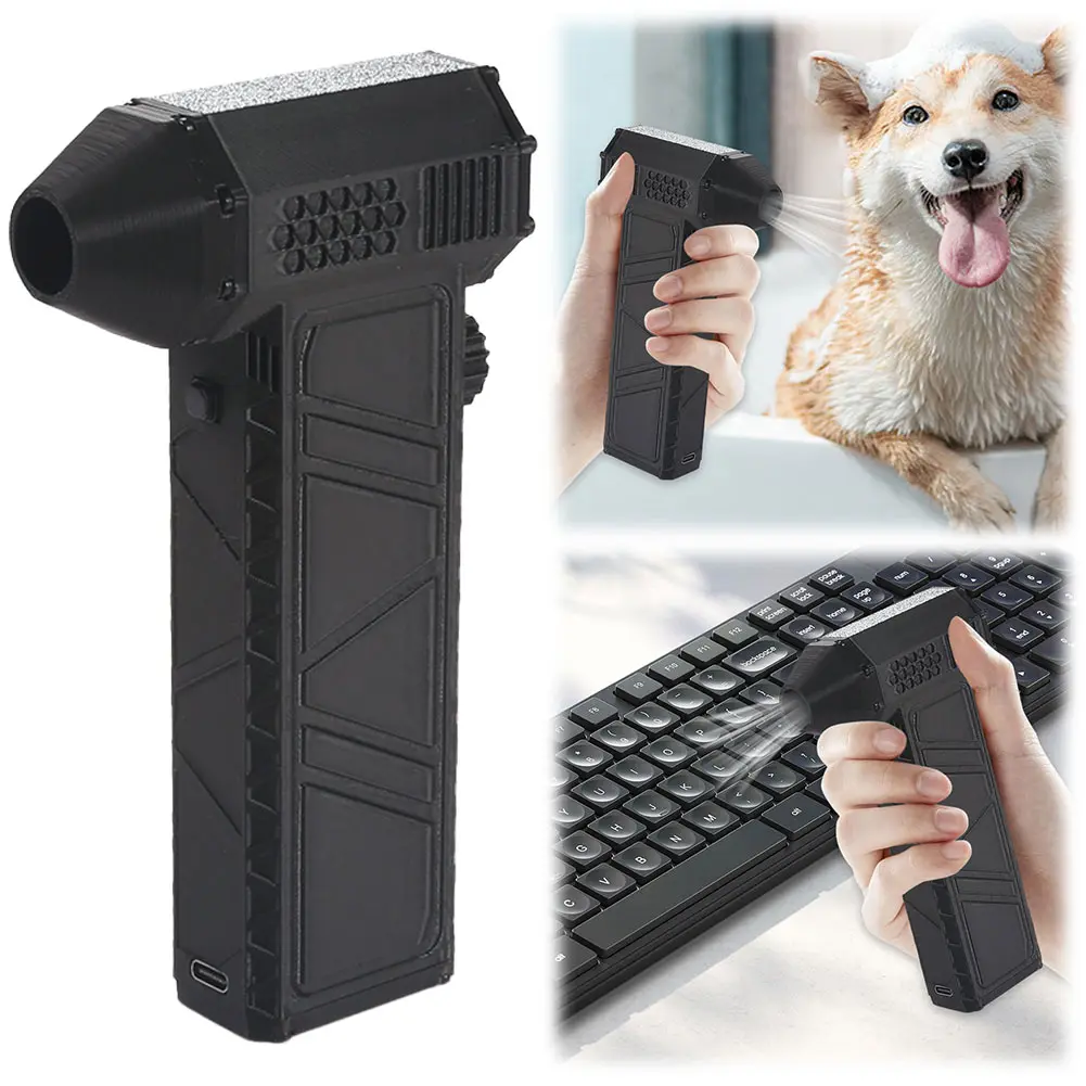 130000RPM Powerful Airflow Violent Air Blower Brushless Motor Electric Dust Blower 3000mAh Handheld Duct Fan for Industrial Use