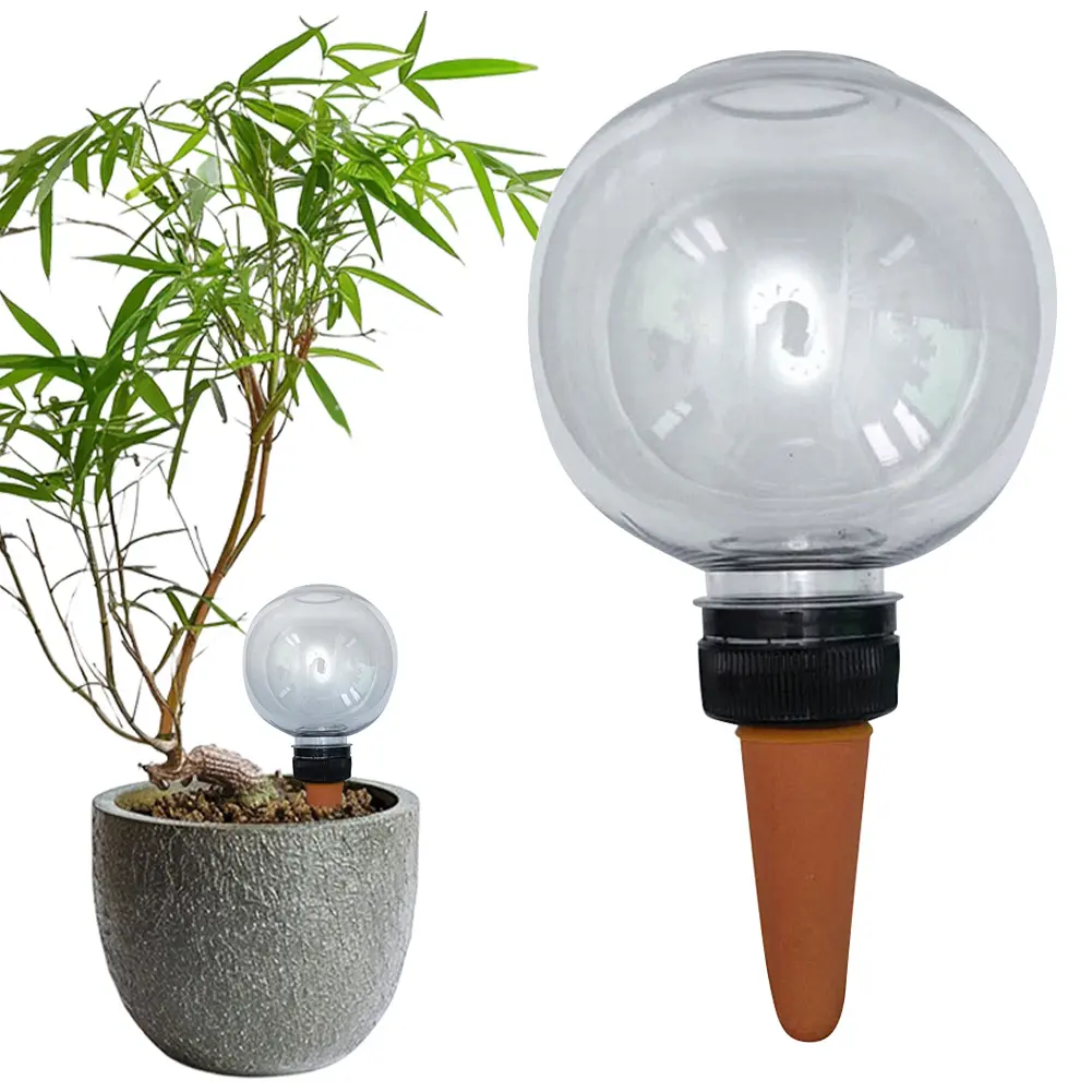 2/4Pcs Automatic Watering Globes 500ML Transparent Plant Self Watering Bulbs Drip Irrigation System Plastic Water Seepage Device
