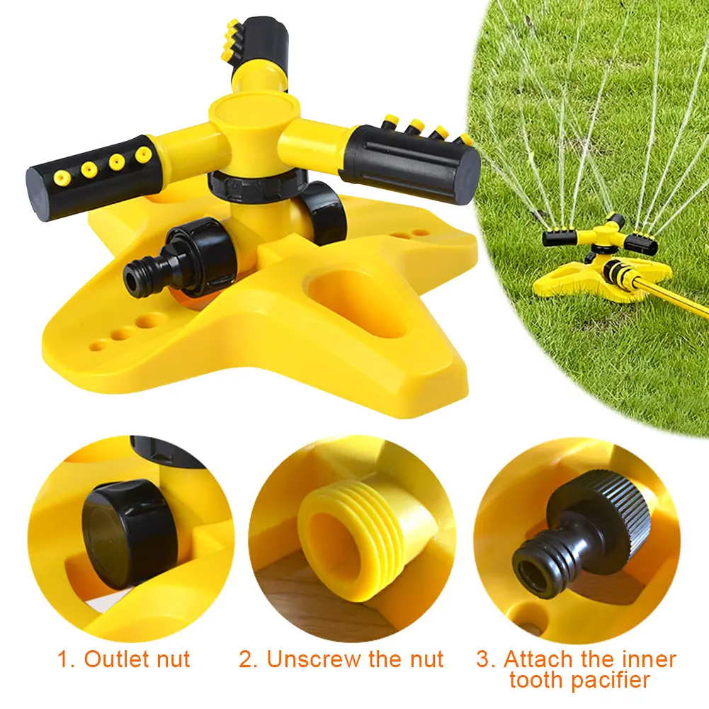 Auto Garden Sprinklers 360 Degree Rotating Water Sprinkler Irrigation System Agriculture Water Sprayer for Lawns Farms Watering
